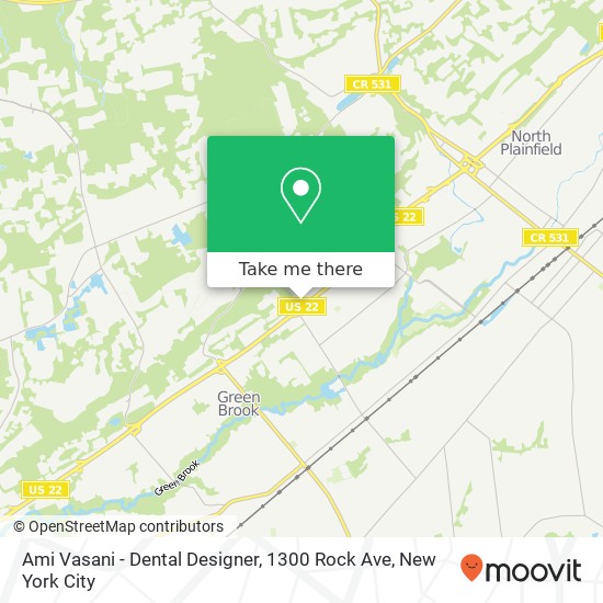 Mapa de Ami Vasani - Dental Designer, 1300 Rock Ave