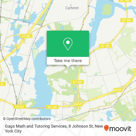 Mapa de Gags Math and Tutoring Services, 8 Johnson St