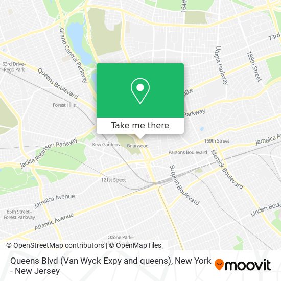Queens Blvd (Van Wyck Expy and queens) map