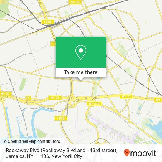 Mapa de Rockaway Blvd (Rockaway Blvd and 143rd street), Jamaica, NY 11436