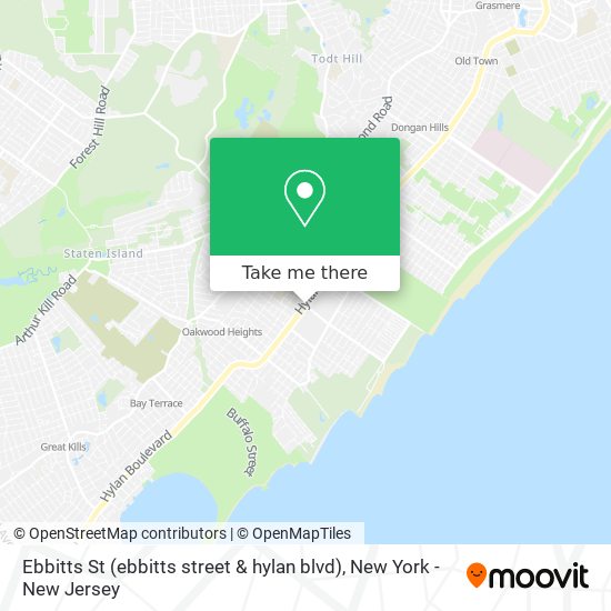 Ebbitts St (ebbitts street & hylan blvd) map