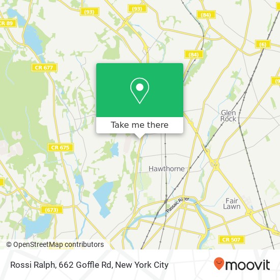Mapa de Rossi Ralph, 662 Goffle Rd