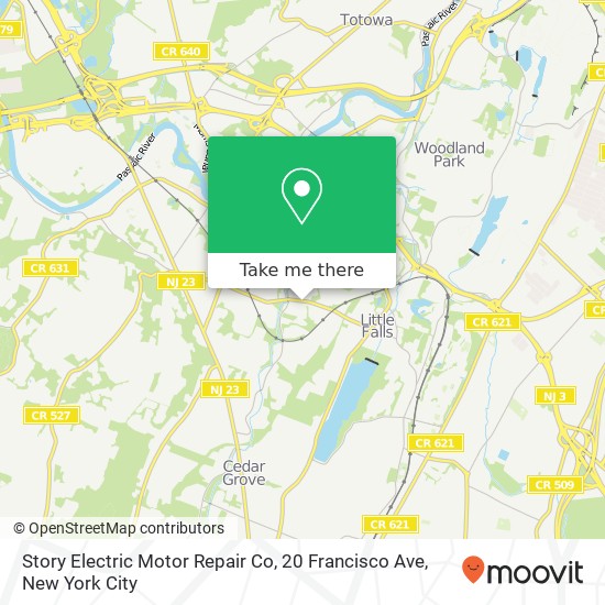 Mapa de Story Electric Motor Repair Co, 20 Francisco Ave