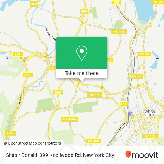 Shapir Donald, 399 Knollwood Rd map