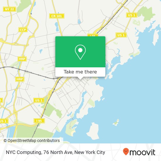 Mapa de NYC Computing, 76 North Ave