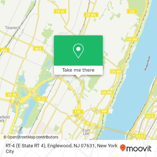 Mapa de RT-4 (E State RT 4), Englewood, NJ 07631