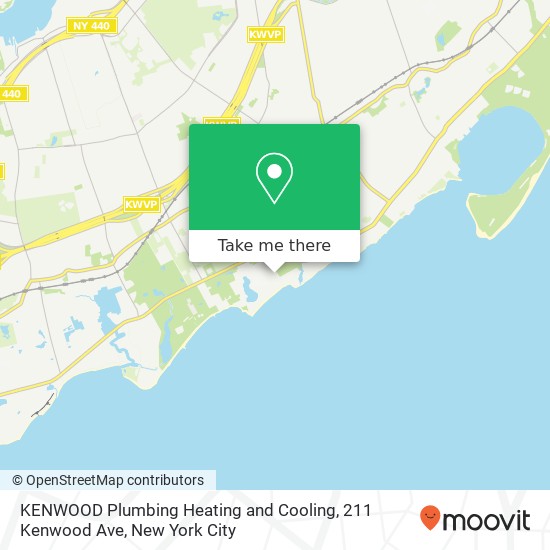 Mapa de KENWOOD Plumbing Heating and Cooling, 211 Kenwood Ave