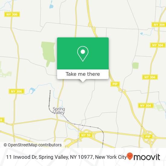 Mapa de 11 Inwood Dr, Spring Valley, NY 10977