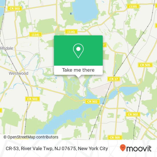 CR-53, River Vale Twp, NJ 07675 map