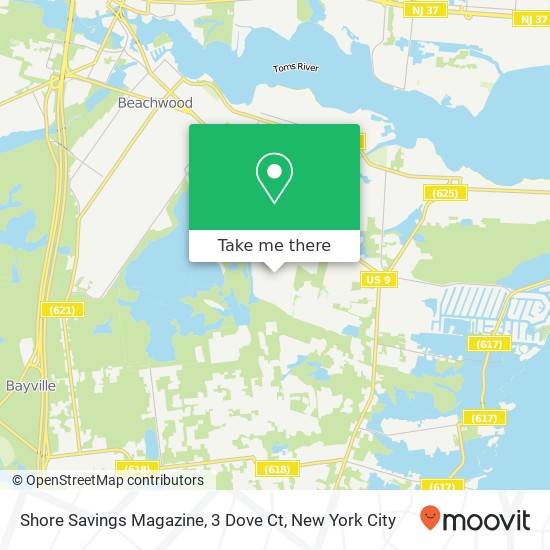 Shore Savings Magazine, 3 Dove Ct map