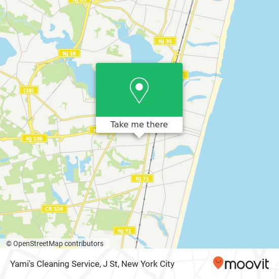 Mapa de Yami's Cleaning Service, J St