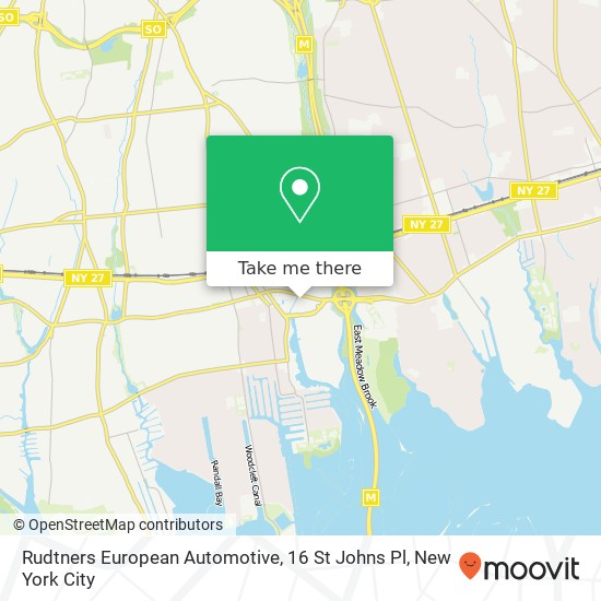 Rudtners European Automotive, 16 St Johns Pl map