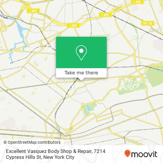 Excellent Vasquez Body Shop & Repair, 7214 Cypress Hills St map