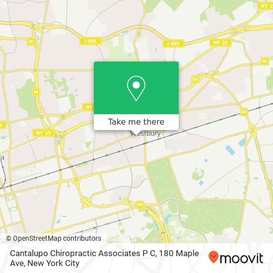 Mapa de Cantalupo Chiropractic Associates P C, 180 Maple Ave