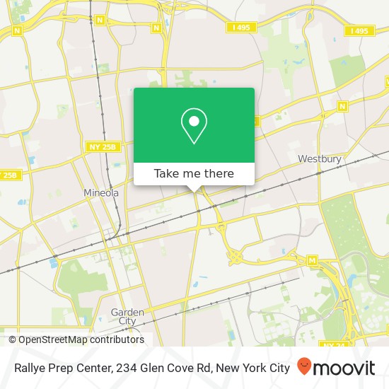 Mapa de Rallye Prep Center, 234 Glen Cove Rd