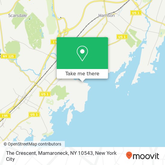The Crescent, Mamaroneck, NY 10543 map