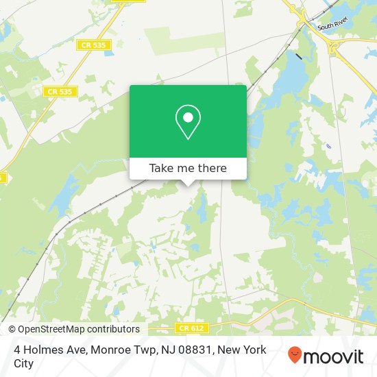 4 Holmes Ave, Monroe Twp, NJ 08831 map