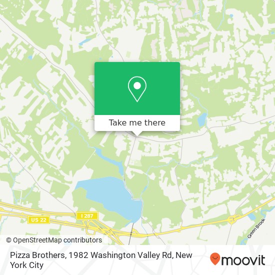 Pizza Brothers, 1982 Washington Valley Rd map