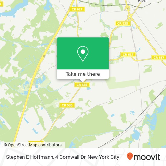 Stephen E Hoffmann, 4 Cornwall Dr map