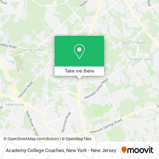 Mapa de Academy College Coaches
