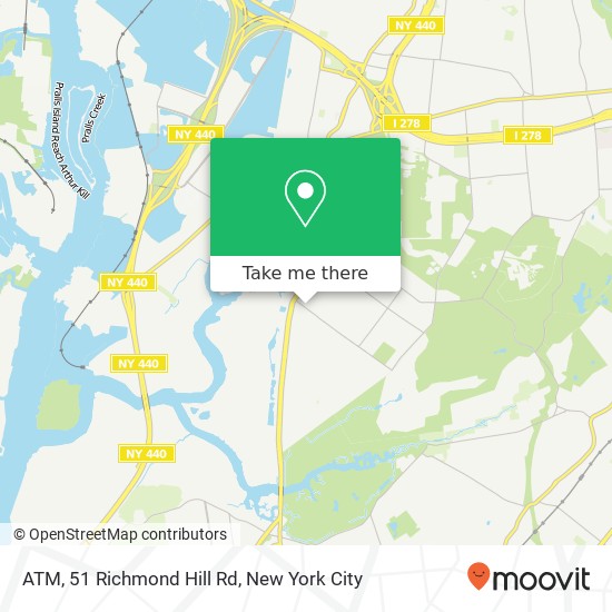 Mapa de ATM, 51 Richmond Hill Rd