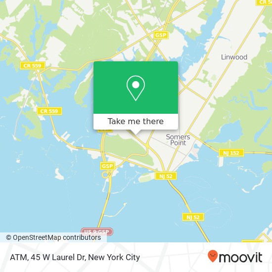 Mapa de ATM, 45 W Laurel Dr