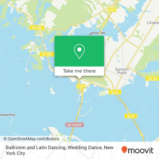 Mapa de Ballroom and Latin Dancing, Wedding Dance