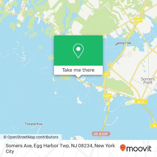 Mapa de Somers Ave, Egg Harbor Twp, NJ 08234