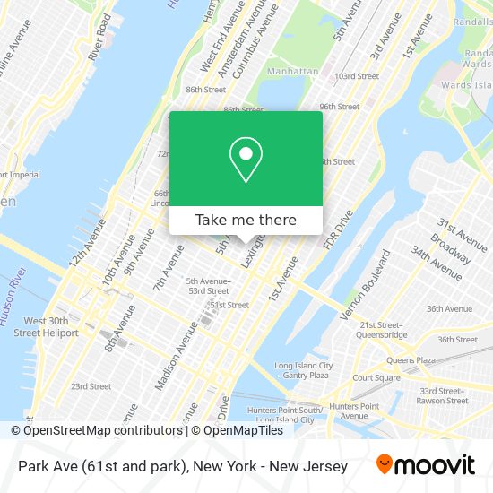 Mapa de Park Ave (61st and park)