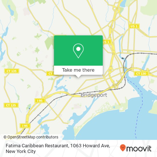 Fatima Caribbean Restaurant, 1063 Howard Ave map
