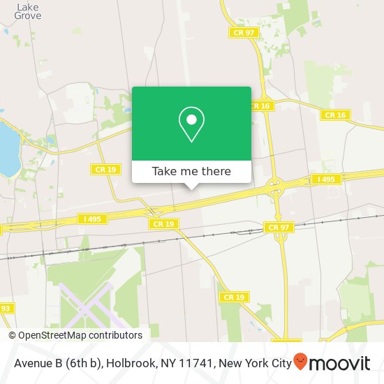 Avenue B (6th b), Holbrook, NY 11741 map