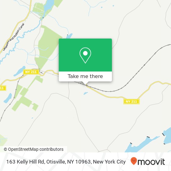 Mapa de 163 Kelly Hill Rd, Otisville, NY 10963