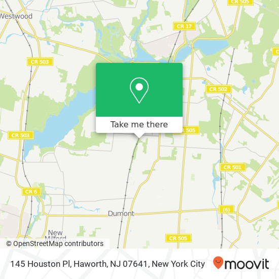 145 Houston Pl, Haworth, NJ 07641 map
