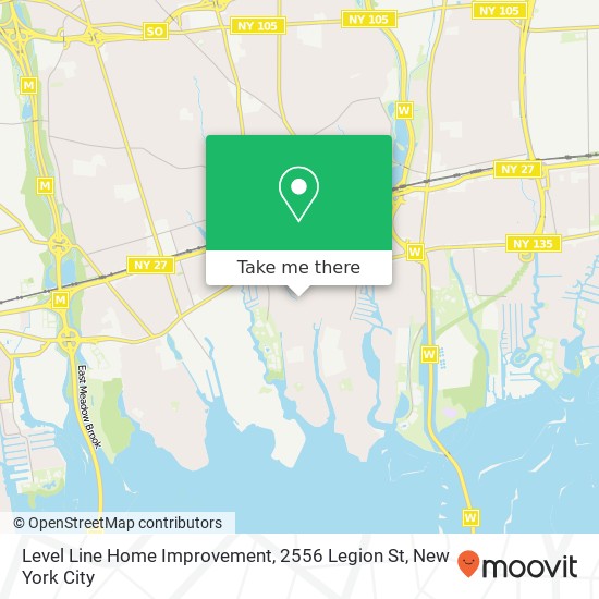 Mapa de Level Line Home Improvement, 2556 Legion St