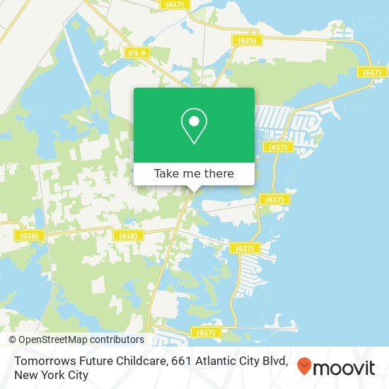 Tomorrows Future Childcare, 661 Atlantic City Blvd map