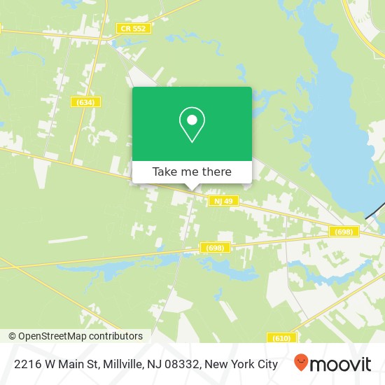 Mapa de 2216 W Main St, Millville, NJ 08332
