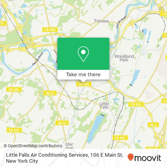 Mapa de Little Falls Air Conditioning Services, 106 E Main St