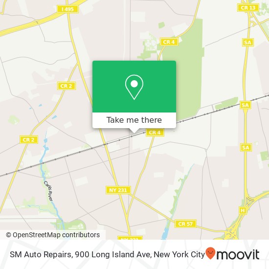 Mapa de SM Auto Repairs, 900 Long Island Ave