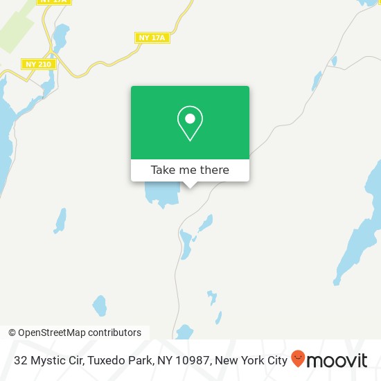 Mapa de 32 Mystic Cir, Tuxedo Park, NY 10987