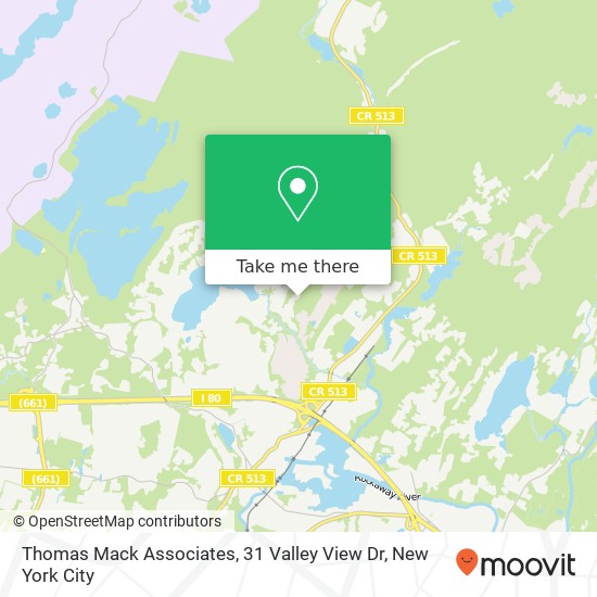 Mapa de Thomas Mack Associates, 31 Valley View Dr