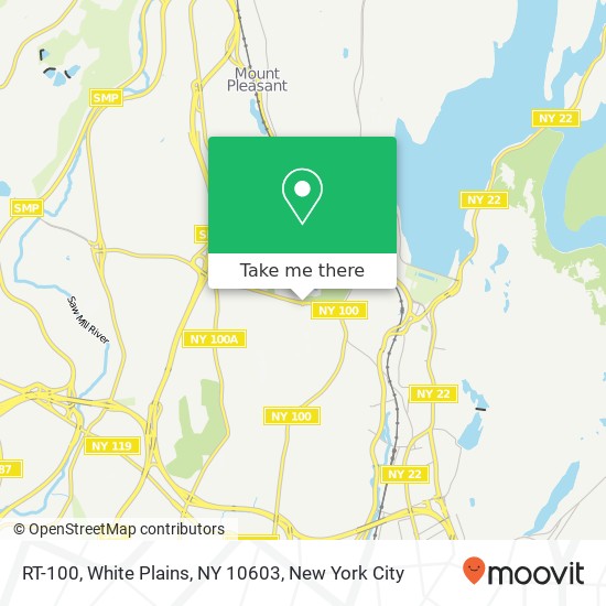 Mapa de RT-100, White Plains, NY 10603