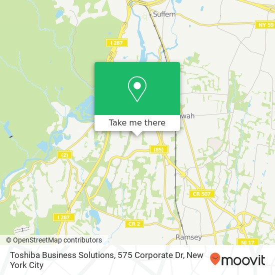 Mapa de Toshiba Business Solutions, 575 Corporate Dr