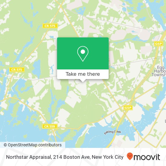 Mapa de Northstar Appraisal, 214 Boston Ave