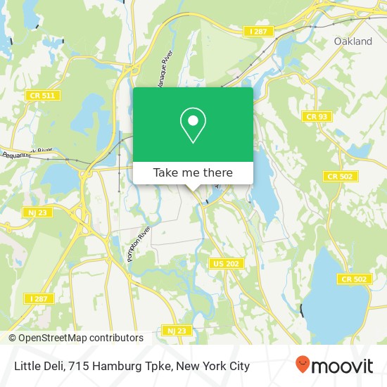 Mapa de Little Deli, 715 Hamburg Tpke