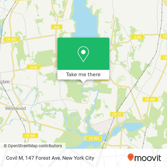 Mapa de Covil M, 147 Forest Ave