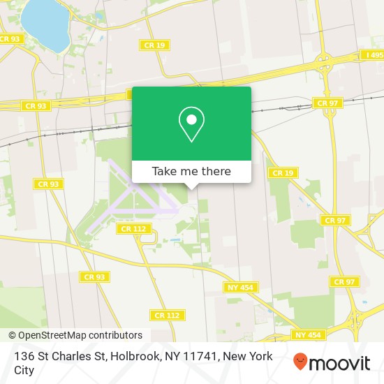 136 St Charles St, Holbrook, NY 11741 map