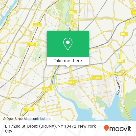 E 172nd St, Bronx (BRONX), NY 10472 map