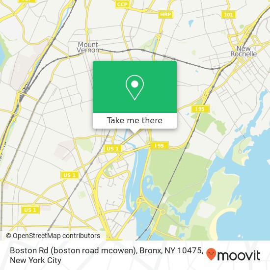 Mapa de Boston Rd (boston road mcowen), Bronx, NY 10475