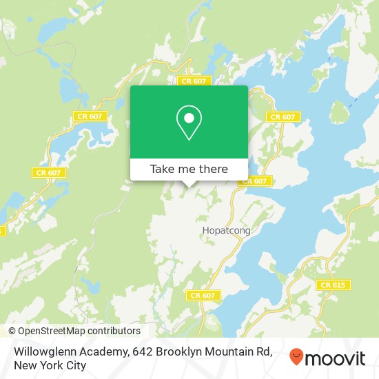 Mapa de Willowglenn Academy, 642 Brooklyn Mountain Rd