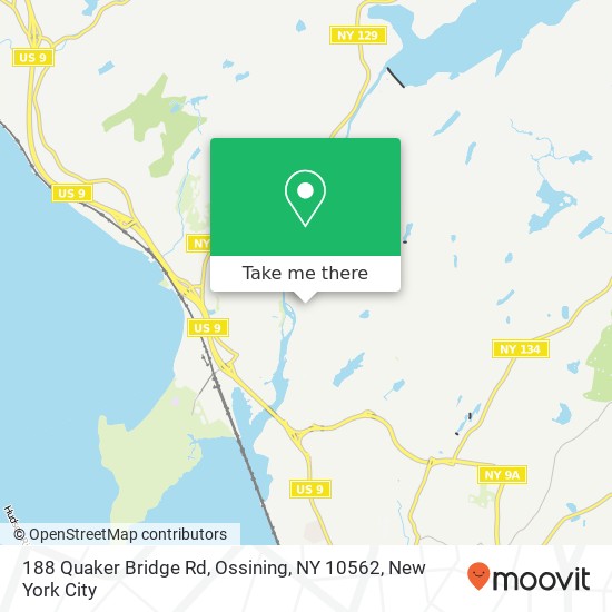 Mapa de 188 Quaker Bridge Rd, Ossining, NY 10562